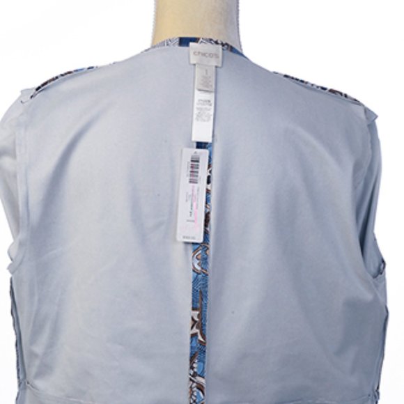 Chico's Long Sleeve Leather Suede Topper Coat Wrap - Picture 5 of 5